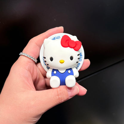 Sanrio For Hello Kitty Silicone Gel Suction Magnet Mobile Phone Holder Convenient Practical Shell Bracket Or Smartphone Cartoon