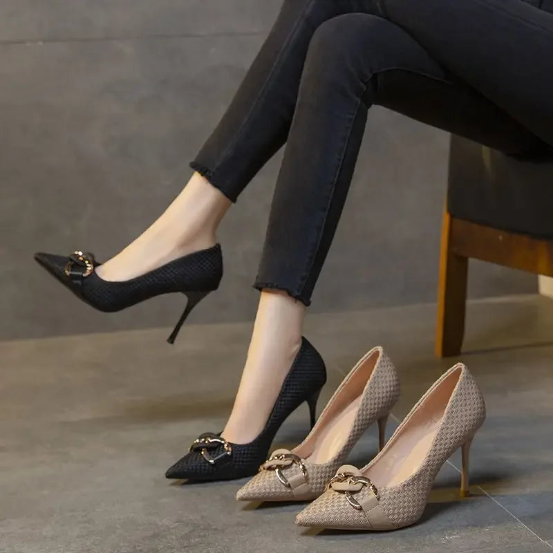 Woman Pumps Pointed Toe Stilito Shoes For Women Formal Hot Trendy And Low Price With Discount Offer Footwear Summer 2025 On