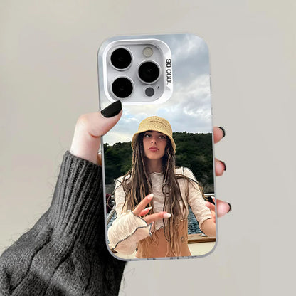 TINI Martina Stoessel Phone Case For iPhone 16,15,14,13,12,11,Pro,Max,Plus,Mini,XS,SE Anti Fall Gray White Matte Hard Bumper