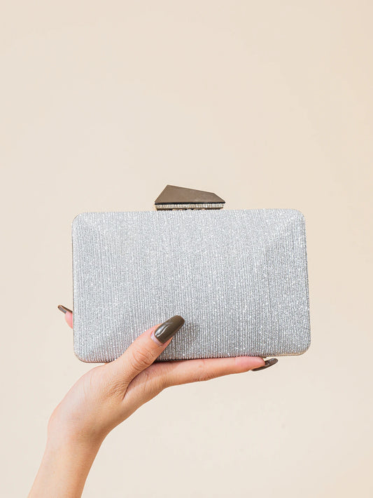 1PC Sliver Sparkling Women Evening Purses Clutch Bags Formal Party Clutches Wedding Purses  Prom Handbags