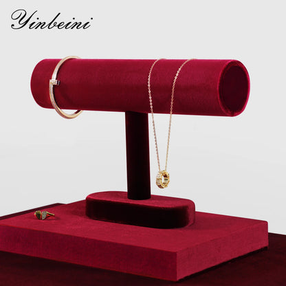 Yinbeini Velvet Bangle Bracelet Watch Display Stand Jewelry Display Stand Store Jewelry Display Props TB001
