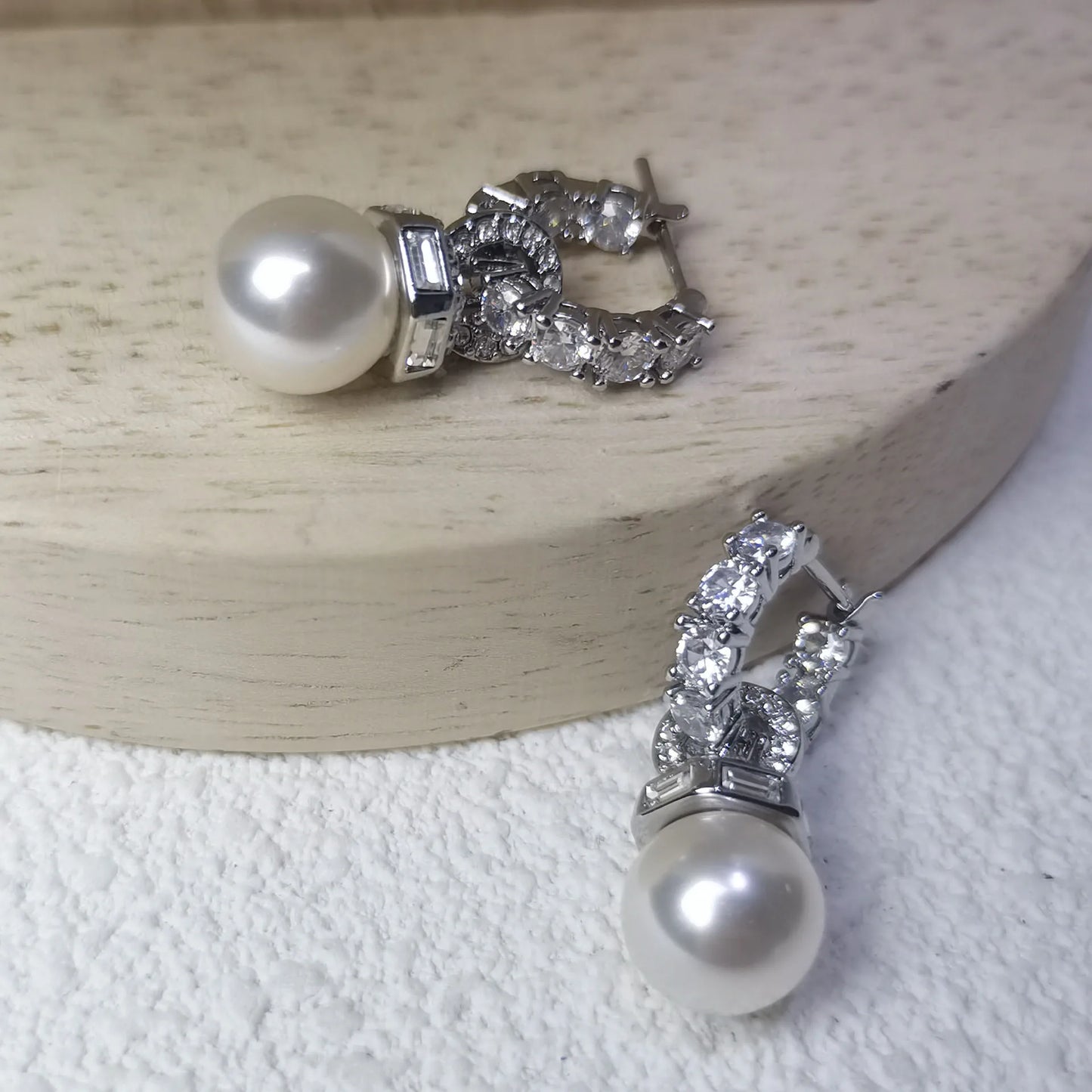 Original Princess Sparkling Crystal Wedding High-end Jewelry Set Charming Women's Heart-shaped Necklace Earrings Bracelet Ring