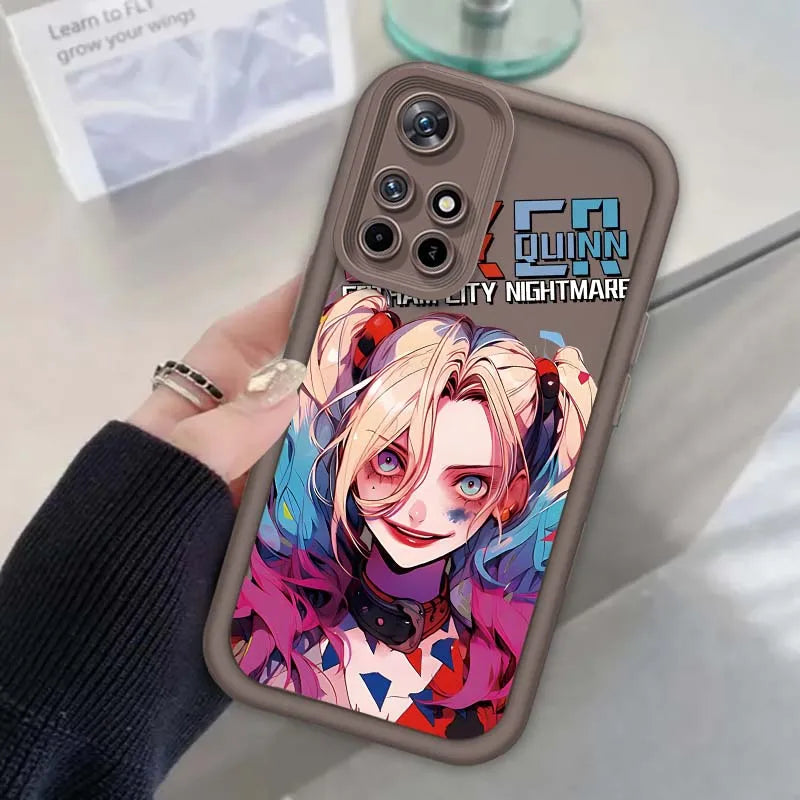 J-Jokers Luxury Girl Art For Xiaomi Redmi Note 14 13 13R 12 12R 11 11E 11T 11S Pro Plus 5G Eye Ladder Cover Phone Case