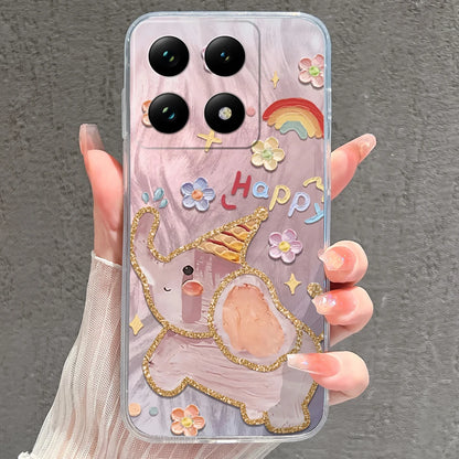 Case For Xiaomi 15 15T Pro Ultra Colorful Love Heart Durable Lightweight Soft Transparent Bumper For Xiaomi15Pro 15Ultra Fundas