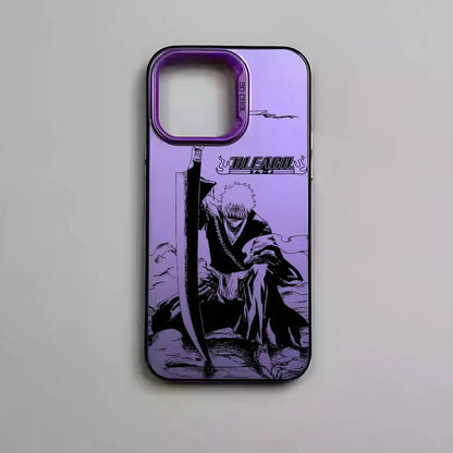 B-Bleachs K-Kurosaki Ichigo Phone Case For IPhone 17 16 15 14 13 12 11 Pro Max Air Multicolor Matte Metallic Aurora Funda