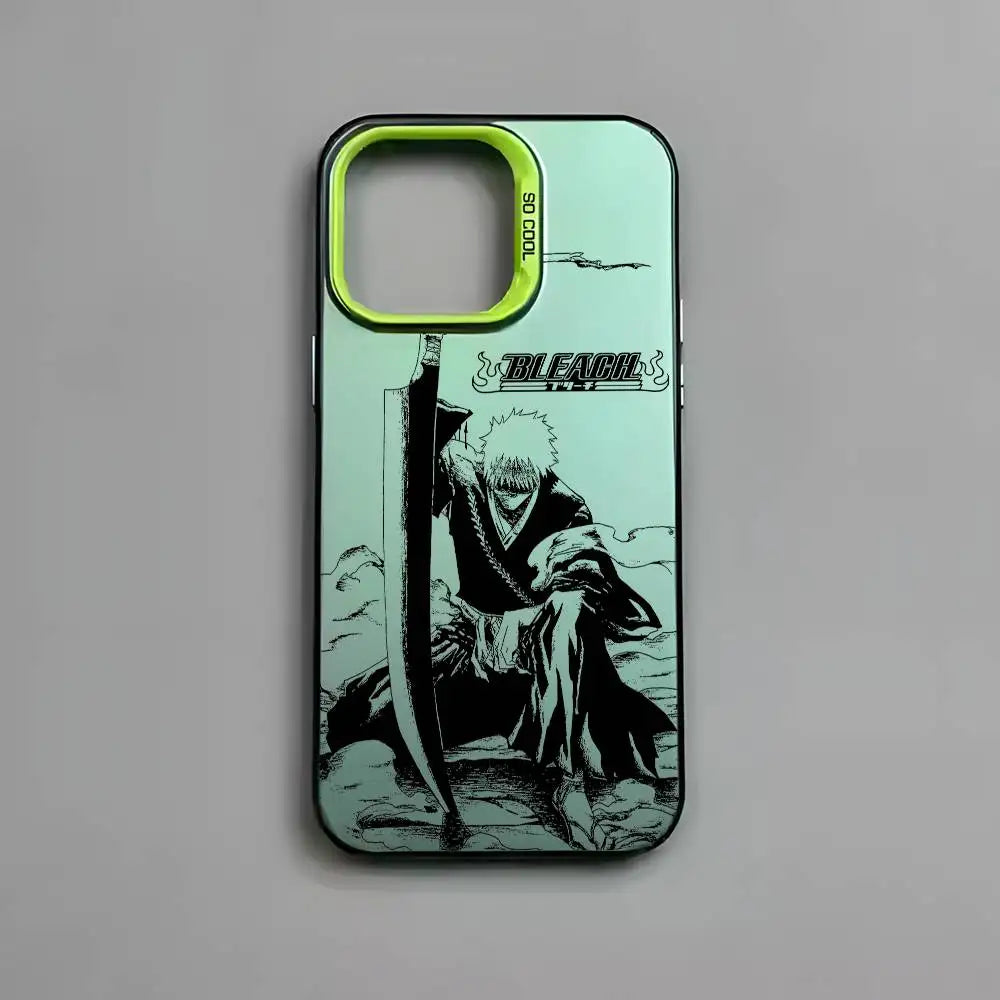 B-Bleachs K-Kurosaki Ichigo Phone Case For IPhone 17 16 15 14 13 12 11 Pro Max Air Multicolor Matte Metallic Aurora Funda