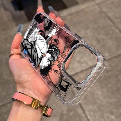 New Anime Art Dandadan Phone Case For iPhone 17 16e 16 15 14 13 12 11 mini Pro Max X XR XSMAX 8 7 Air Plus Transparent Soft
