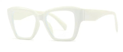 Luxury Brand Anti Blue Light Oversized Square Reading Glasses Women Optical Eyeglasses Computer Goggles Eyewear Dark Blue Frames