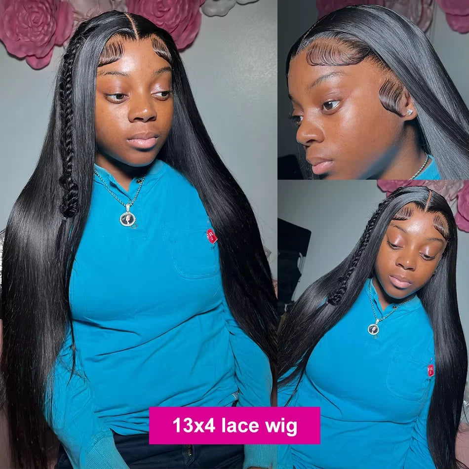 13x6 Super Double Drawn Bone Straight HD Lace Front Human Hair Glueless Wigs 5x7 Ready To Wear Vietnamese Virgin Hair For Women