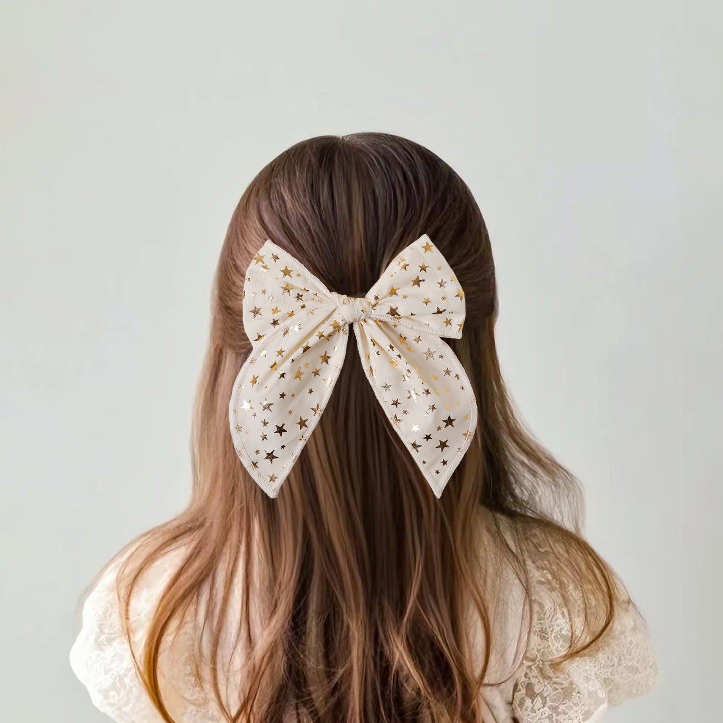 Girls Christmas Style Grid Bow Hair Clip Children's Ponytail Hairpin Festivel Party Headpiece Hair Accessories Wholesale Gift