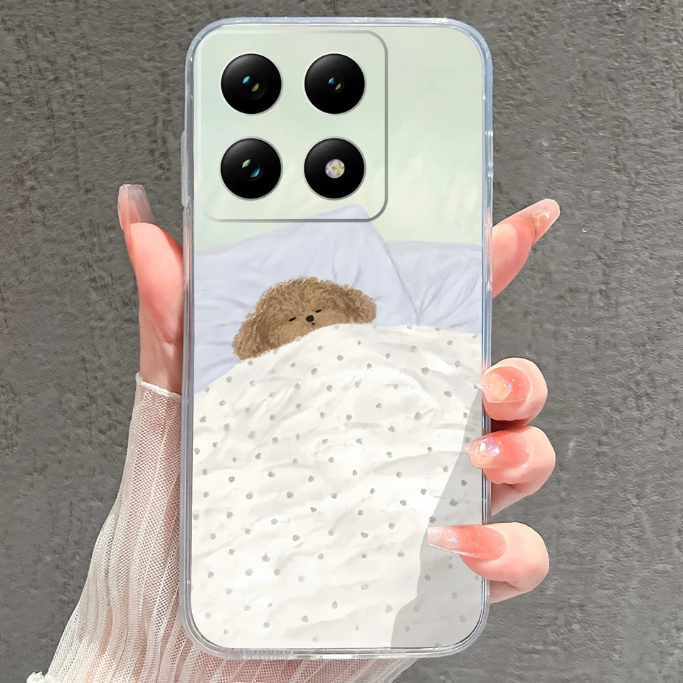 Case For Xiaomi 15 15T Pro Ultra Colorful Love Heart Durable Lightweight Soft Transparent Bumper For Xiaomi15Pro 15Ultra Fundas