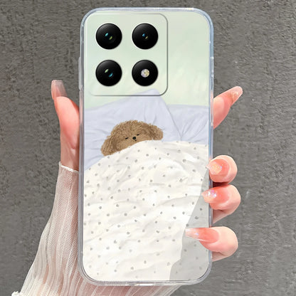 Case For Xiaomi 15 15T Pro Ultra Colorful Love Heart Durable Lightweight Soft Transparent Bumper For Xiaomi15Pro 15Ultra Fundas