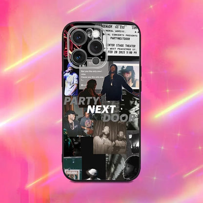 PARTYNEXTDOOR PND Phone Case For iPhone 16,15,14,13,12,11,Pro,Max,Plus,X,XS,XR,SE,8,7,Mini,Soft Silicone Black Case