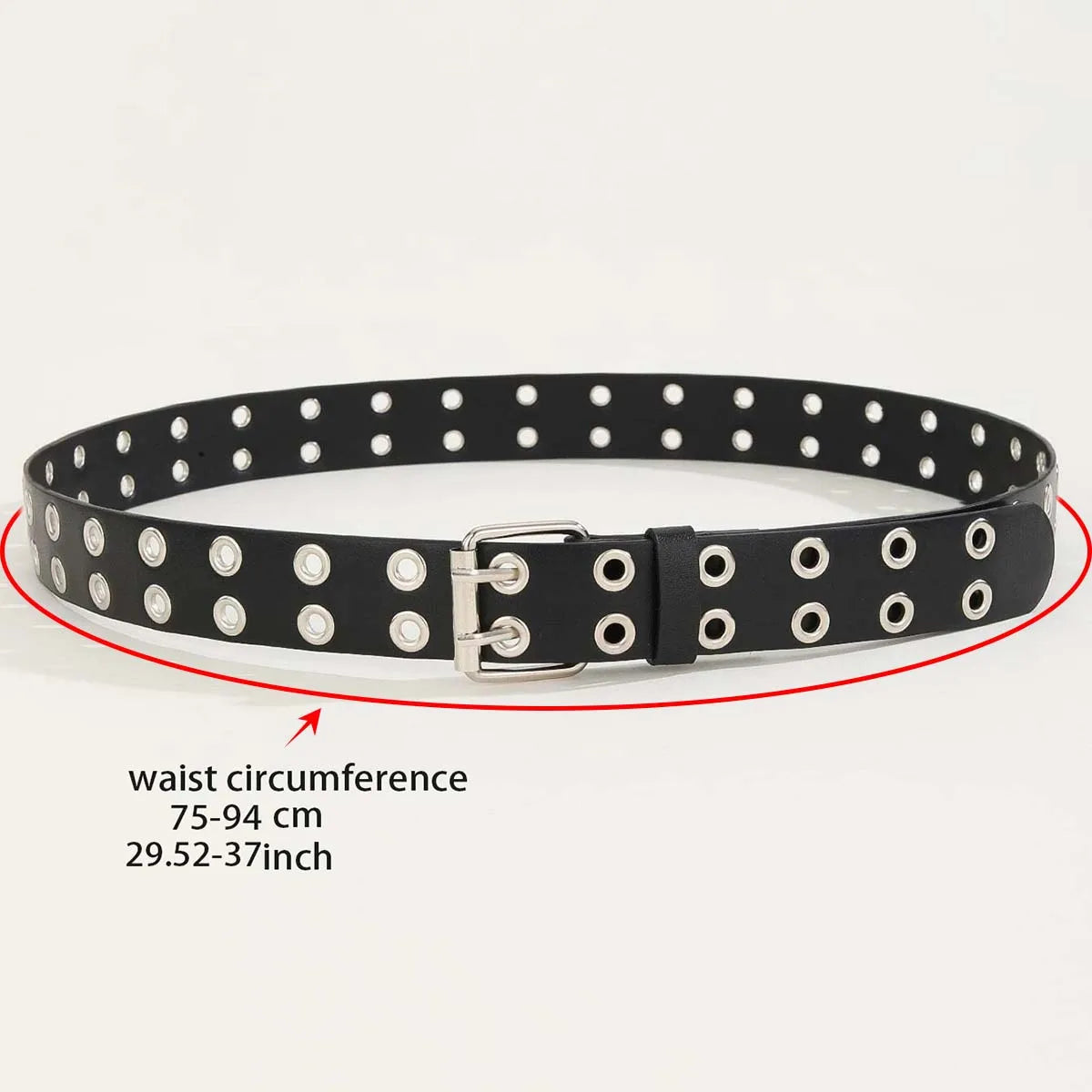 Ladies' fashionable belt paired with jeans, Gothic style studded decorative belt,  belt waist cinching belt daily wear