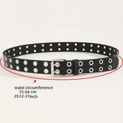 Ladies' fashionable belt paired with jeans, Gothic style studded decorative belt,  belt waist cinching belt daily wear