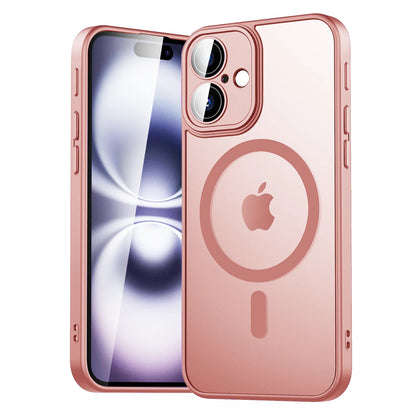 Magsafe Magnetic Luxury Armor Shockproof Case For iPhone 17 Air 16 15 14 13 12 11 Pro Max Matte Transparent Hybrid Hard Cover