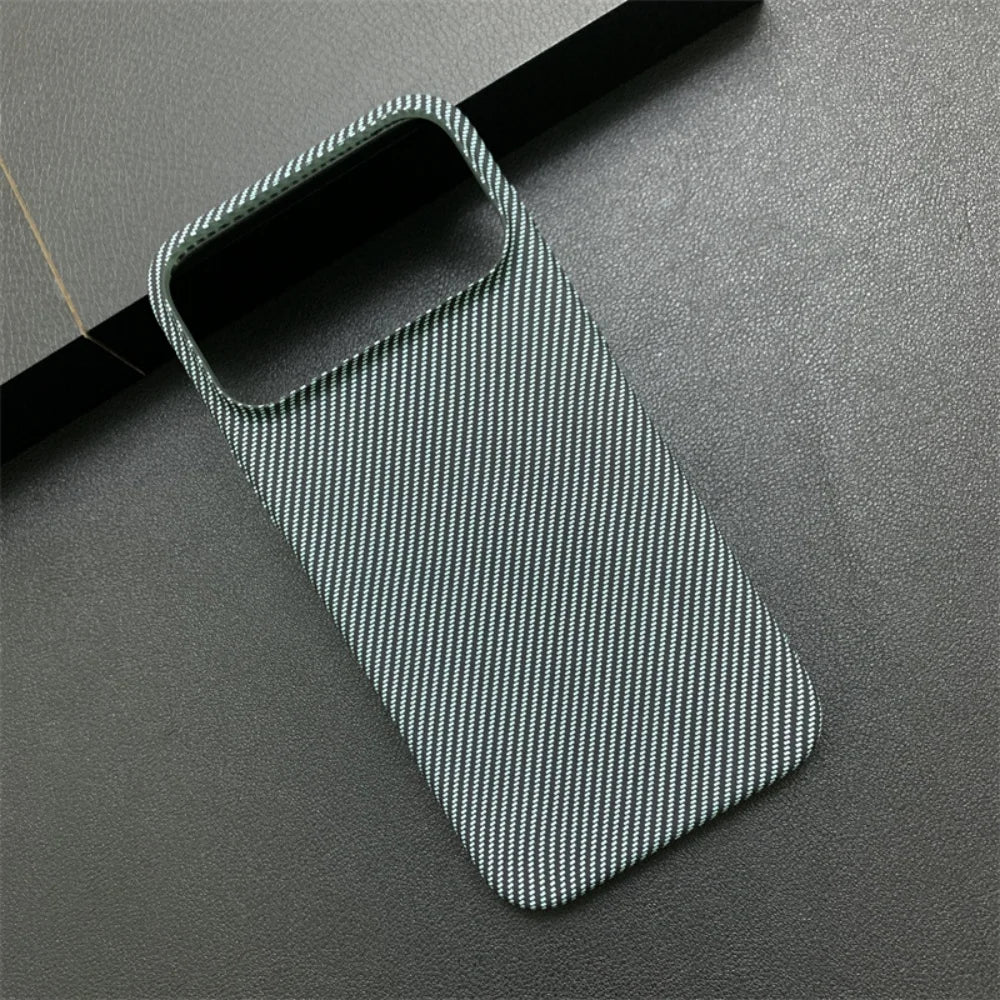 Luxury Carbon Fiber Plastic UltraThin Armor Case For iPhone 17 16 15 14 Plus 13 12 11 Pro Max Shockproof Protect Hard Cool Cover