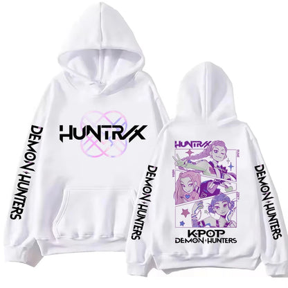 Hot Anime K-Pop Demon Hunters Hoodie Mira Rumi Zoey Printing Sweatshirts Women Men Fashion Harajuku Hip Hop Pullover Tops