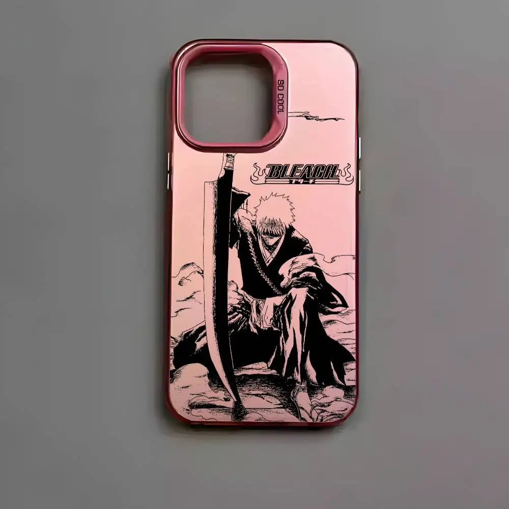 B-Bleachs K-Kurosaki Ichigo Phone Case For IPhone 17 16 15 14 13 12 11 Pro Max Air Multicolor Matte Metallic Aurora Funda