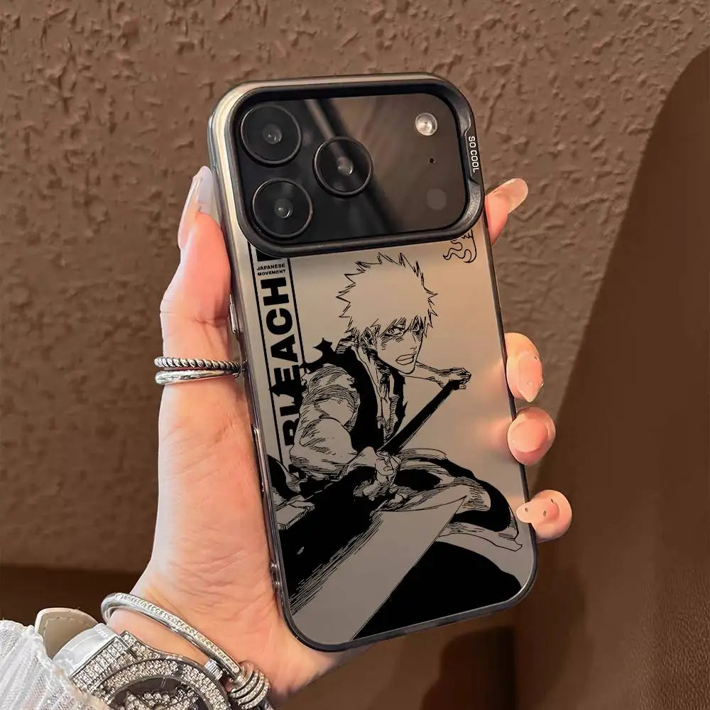 B-Bleachs K-Kurosaki Ichigo Phone Case For IPhone 17 16 15 14 13 12 11 Pro Max Air Multicolor Matte Metallic Aurora Funda