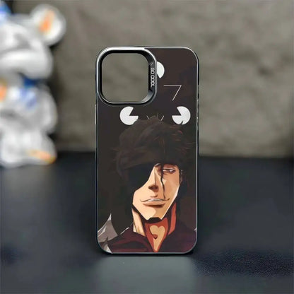 Bleach Aizen Sousuke Phone Case For iPhone 16,15,14,13,12,11,Mini,Pro,MAX Black Matte Shockproof Cover