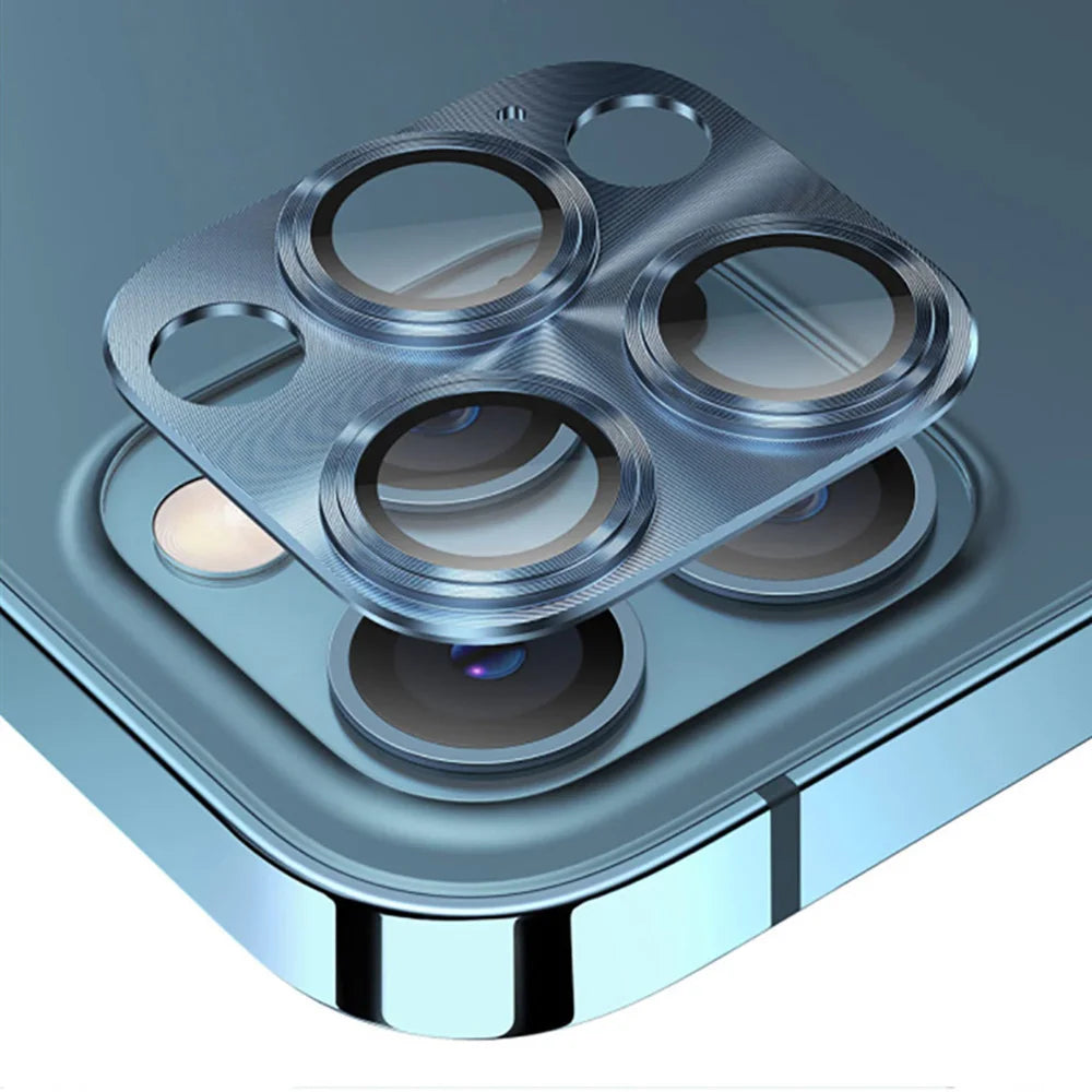 Titanium Camera Lens Protector Case Cover For iPhone 16 Pro Max 11 14 Pro 13 12 15 15Pro Max 12Mini Protection Phone Accessories