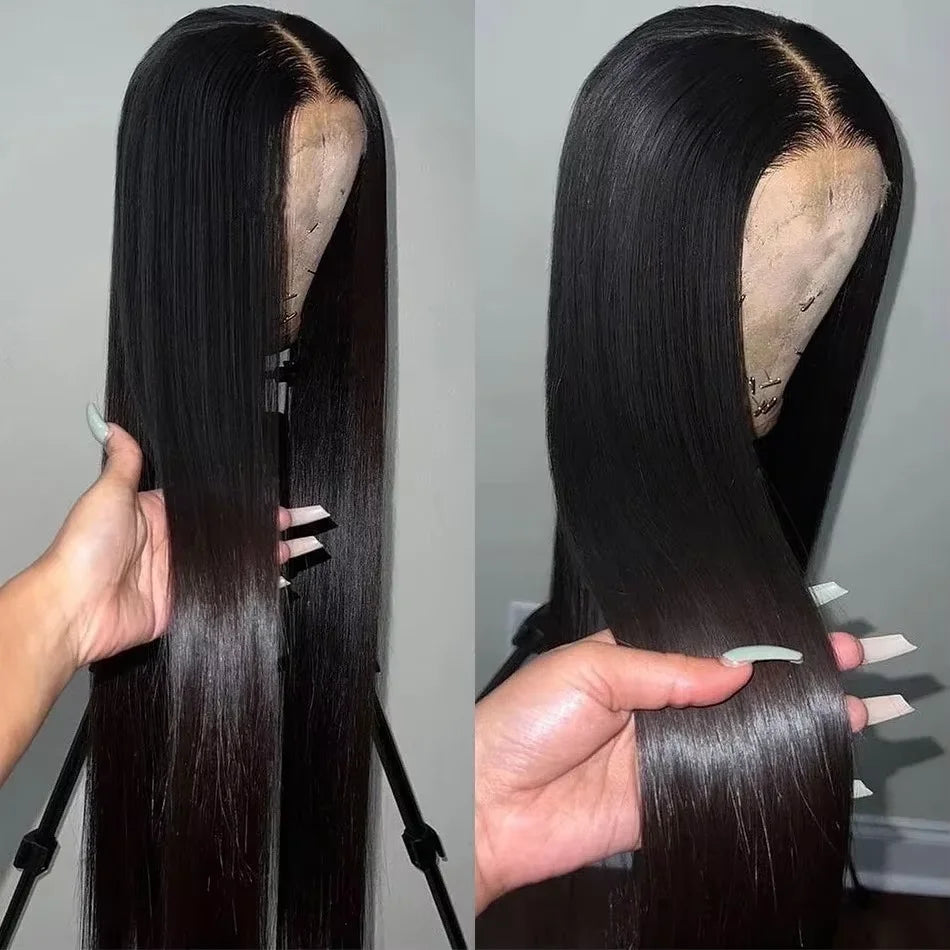 13x6 Super Double Drawn Bone Straight HD Lace Front Human Hair Glueless Wigs 5x7 Ready To Wear Vietnamese Virgin Hair For Women