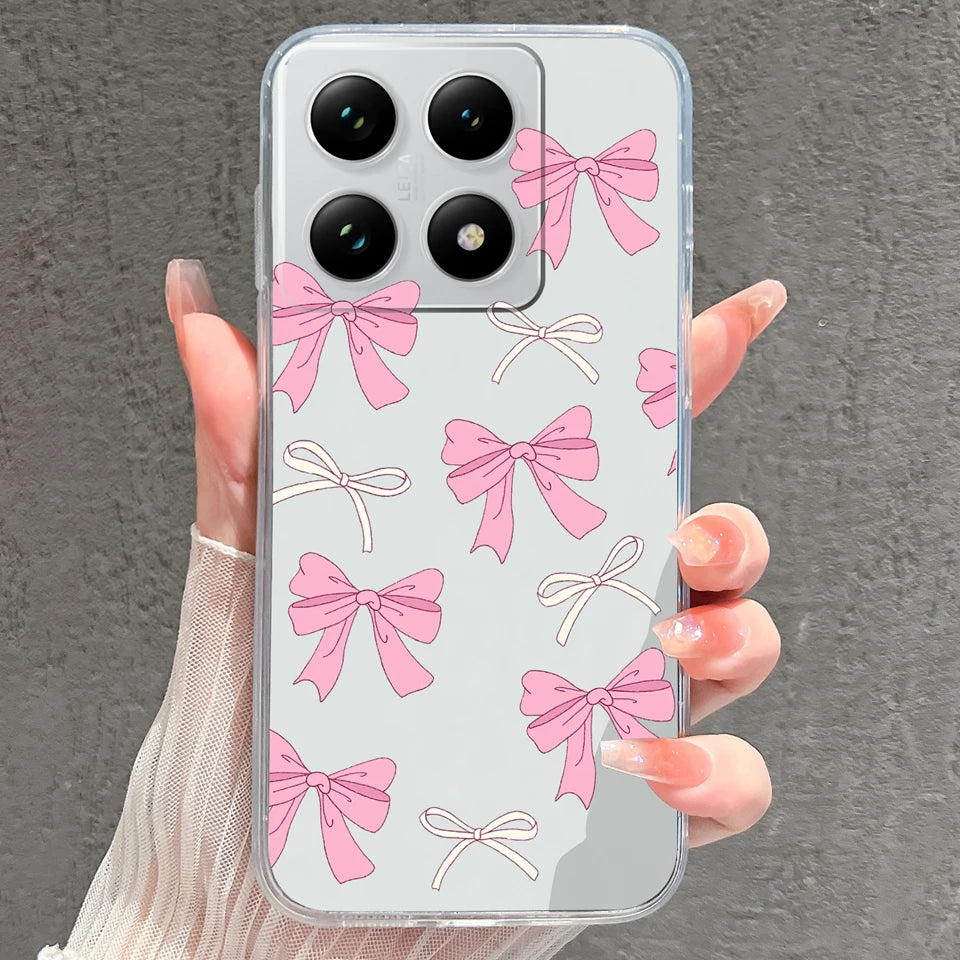 Case For Xiaomi 15 15T Pro Ultra Colorful Love Heart Durable Lightweight Soft Transparent Bumper For Xiaomi15Pro 15Ultra Fundas