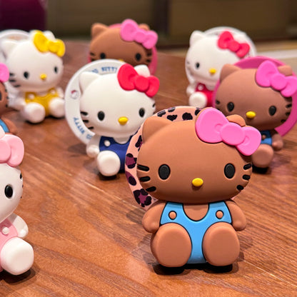 Sanrio For Hello Kitty Silicone Gel Suction Magnet Mobile Phone Holder Convenient Practical Shell Bracket Or Smartphone Cartoon