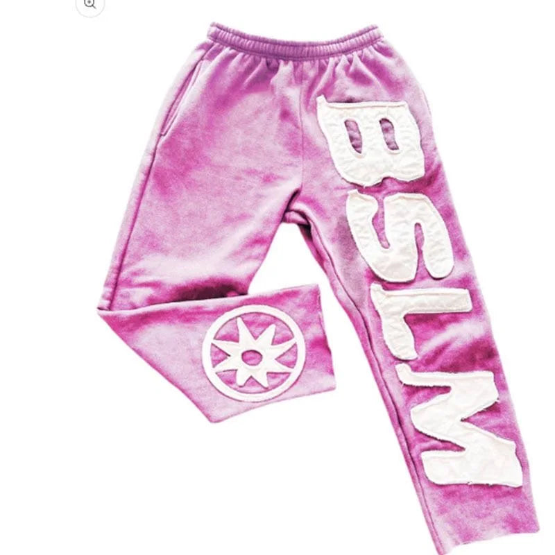 Men Women autumn winter Pants new hoodie personalized street style Harajuku high street hip-hop letter embroidery fashion casual