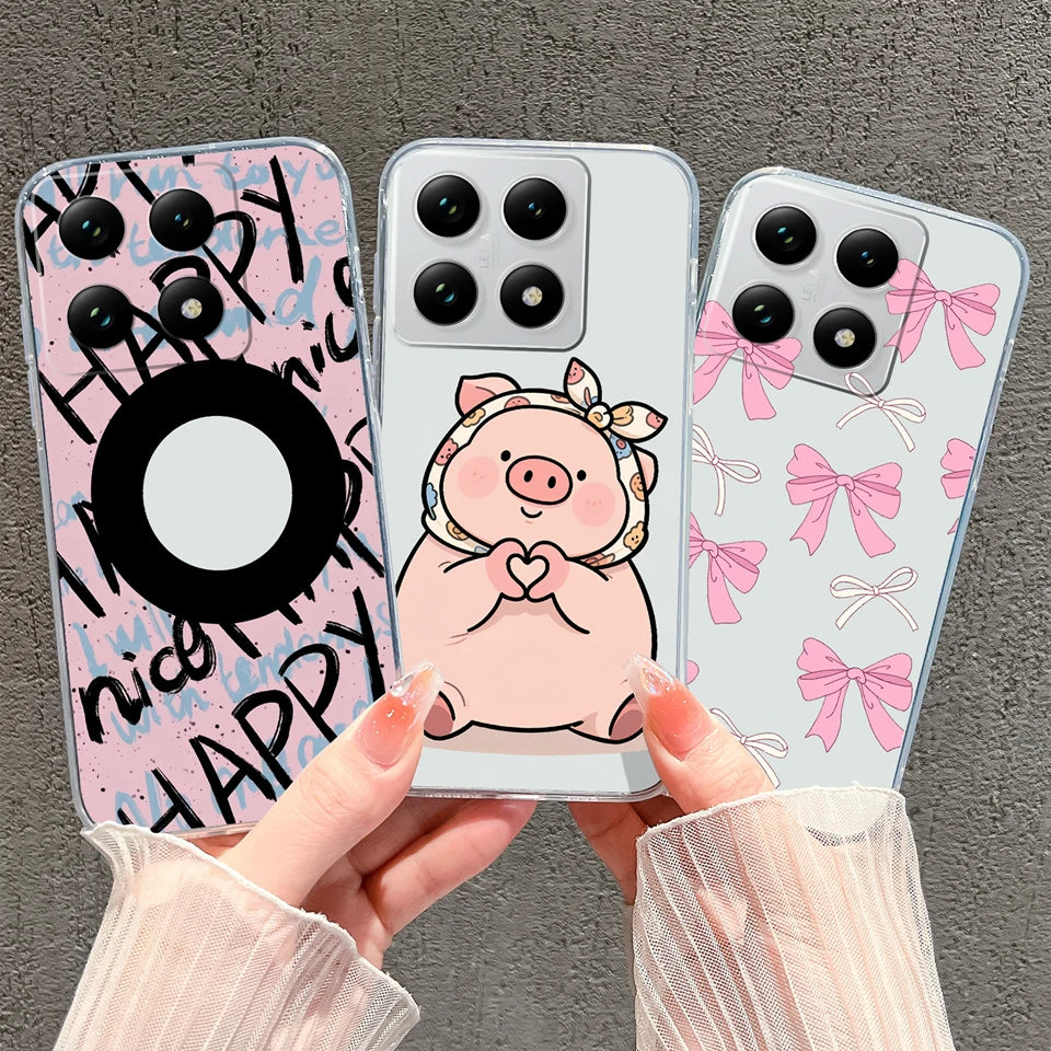 Case For Xiaomi 15 15T Pro Ultra Colorful Love Heart Durable Lightweight Soft Transparent Bumper For Xiaomi15Pro 15Ultra Fundas