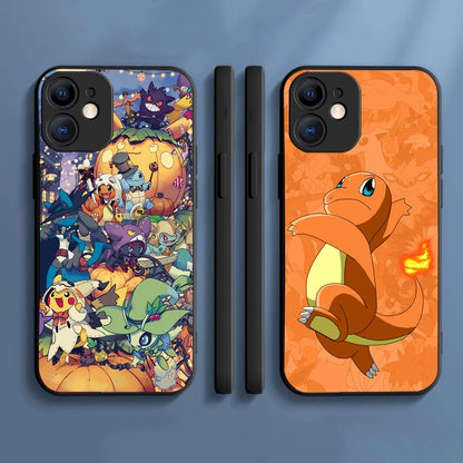 S-71 Cartoon Pokemon Soft Case for iPhone 14 13 11 12 XS Pro Max Plus X