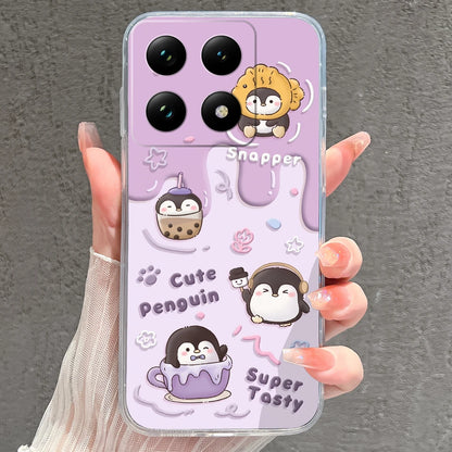 Case For Xiaomi 15 15T Pro Ultra Colorful Love Heart Durable Lightweight Soft Transparent Bumper For Xiaomi15Pro 15Ultra Fundas