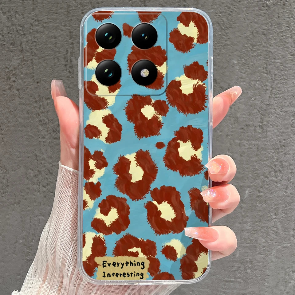 Case For Xiaomi 15 15T Pro Ultra Colorful Love Heart Durable Lightweight Soft Transparent Bumper For Xiaomi15Pro 15Ultra Fundas