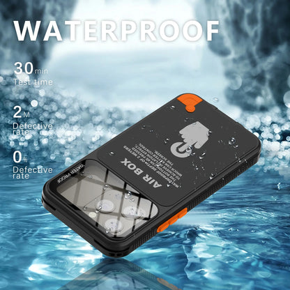 AIR BOX Waterproof Case for iPhone 11 12 13 14 15 Pro Max Plus  Sealed Snorkeling Cover for Outdoor Sport Swimming Diving Casing