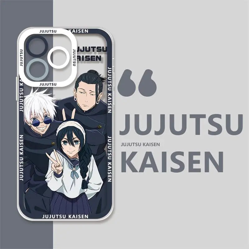 Case for Xiaomi POCO X5 X4 X3 Pro X3 GT X4 NFC F5 Pro F3 M3 Mi 11 Lite 5G NE 11T Pro Jujutsu Kaisen Gojo Satoru Clear Soft Cover