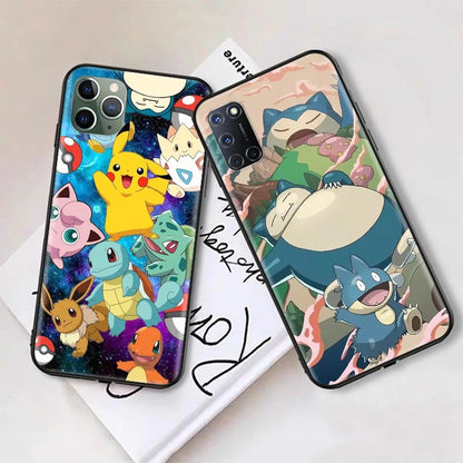 S-71 Cartoon Pokemon Soft Case for iPhone 14 13 11 12 XS Pro Max Plus X